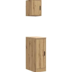 vidaXL Armoires garage 2 pcs chêne artisanal bois d'ingénierie