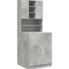 vidaXL Armoires pour machine à laver 2pcs gris béton bois ingénierie