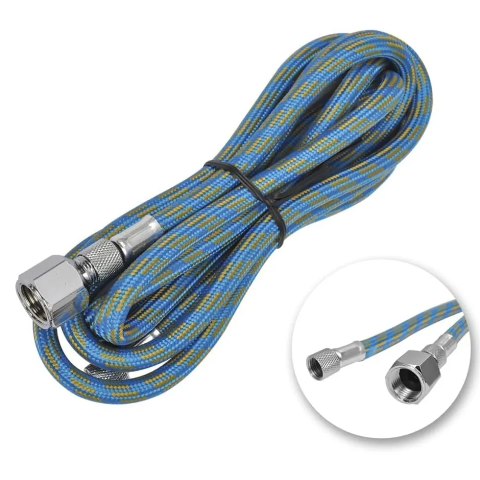 vidaXL Aérographe avec pot en verre Buses de 0,2 / 0,3 / 0,5 mm