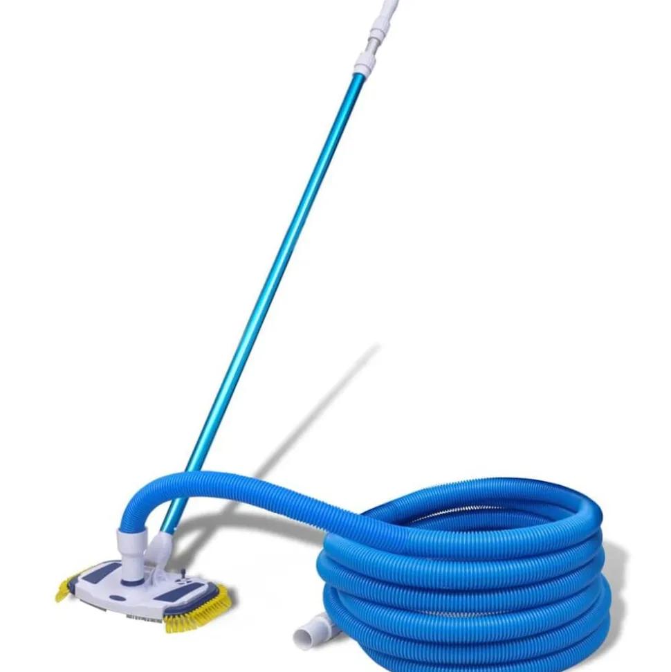 vidaXL Aspirateur de piscine avec manche télescopique et tuyau