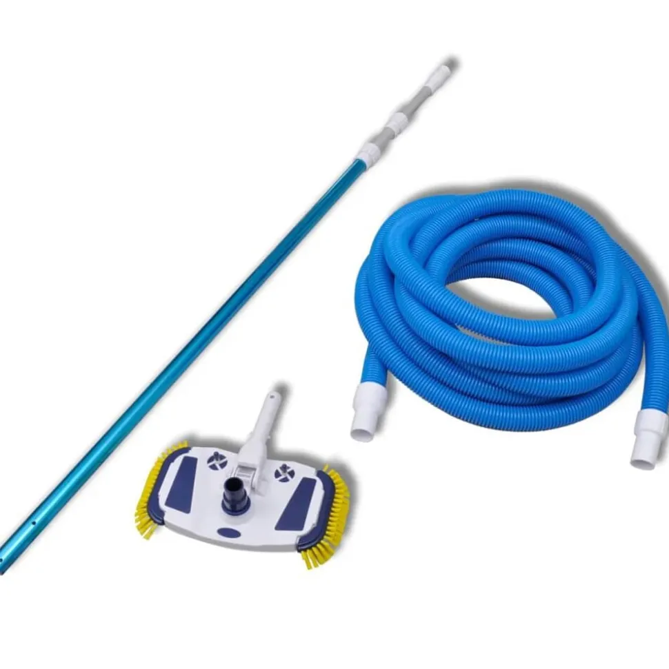 vidaXL Aspirateur de piscine avec manche télescopique et tuyau
