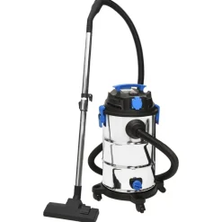 vidaXL Aspirateur sec et humide 1200 W 30 L Argenté