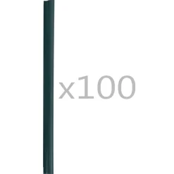 vidaXL Attaches de bande de clôture 100 pcs PVC Vert