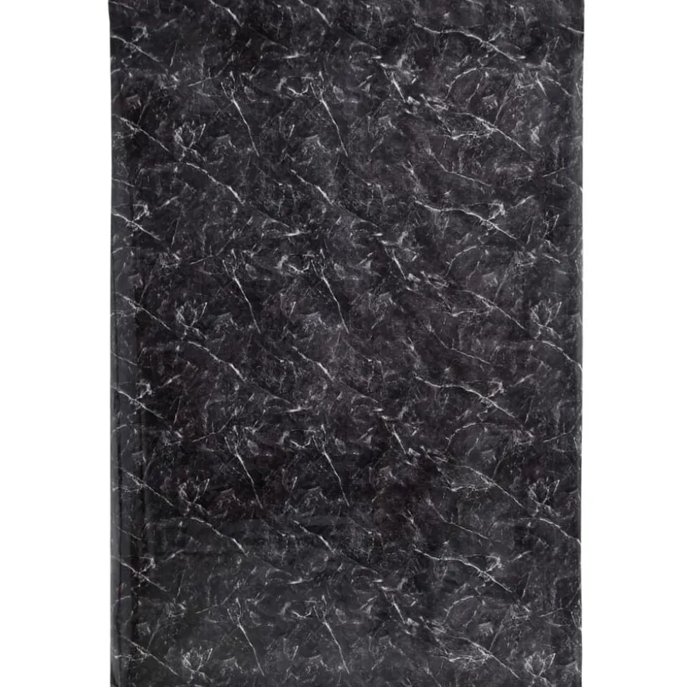 vidaXL Autocollant auto-adhésif pour meuble noir marbré 90x500 cm PVC