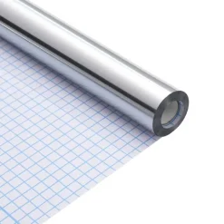 vidaXL Autocollant de meuble Argenté 90 x 500 cm Plastique