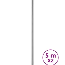 vidaXL Autocollants auto-adhésifs pour meuble argenté 90x500 cm PET