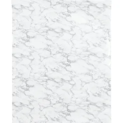 vidaXL Autocollants auto-adhésifs pour meuble blanc marbré 90x500 cm