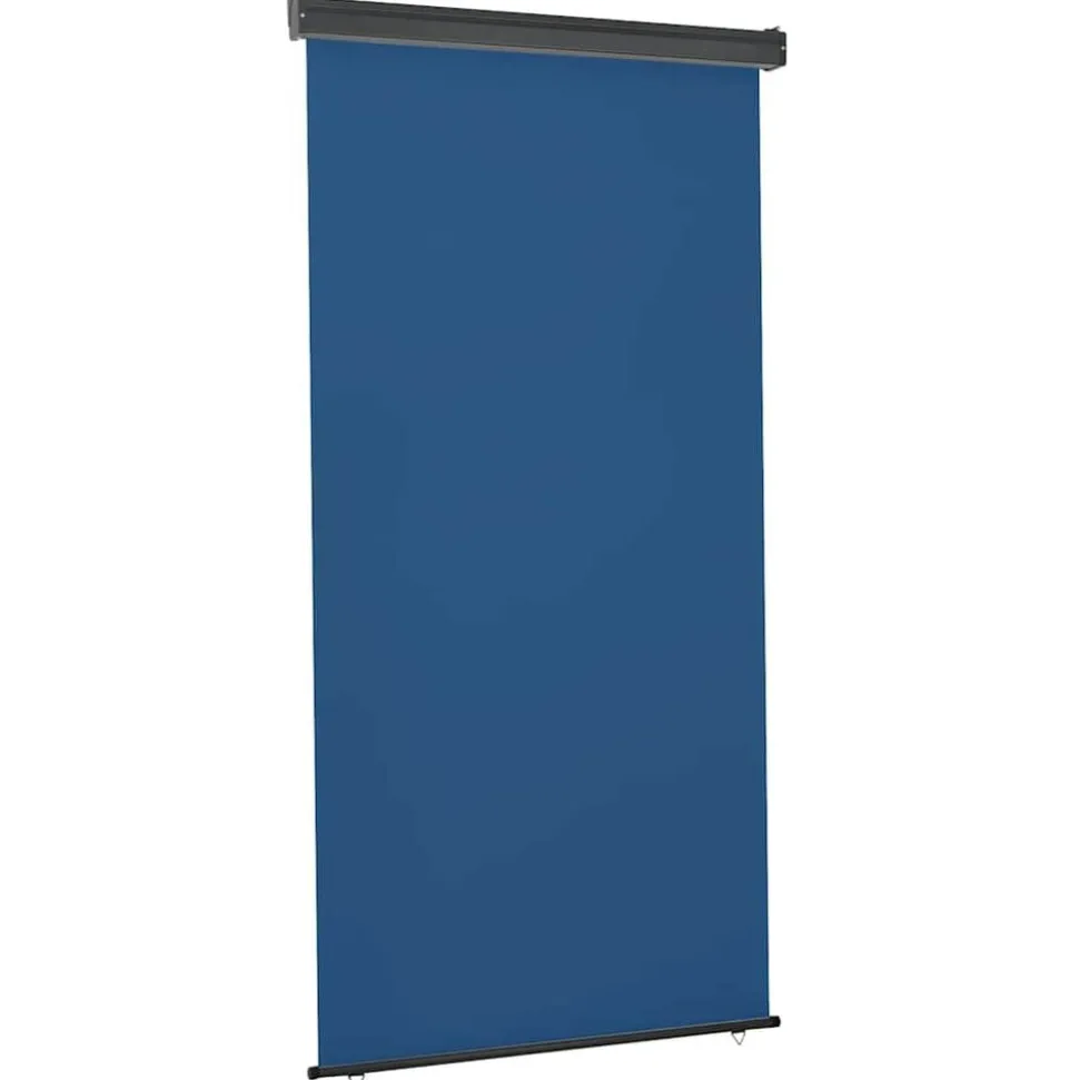 vidaXL Auvent latéral de balcon 125x250 cm Bleu
