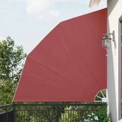 vidaXL Auvent latéral pliable de balcon Terre cuite 210 x 210 cm