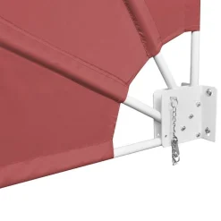 vidaXL Auvent latéral pliable de balcon Terre cuite 210 x 210 cm
