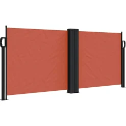 vidaXL Auvent latéral rétractable terre cuite 100x600 cm