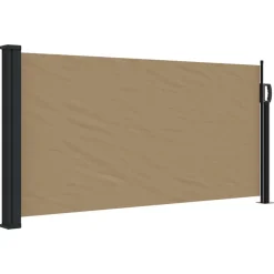 vidaXL Auvent latéral rétractable taupe 100x300 cm