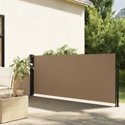 vidaXL Auvent latéral rétractable taupe 100x300 cm