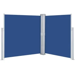 vidaXL Auvent latéral rétractable Bleu 140 x 600 cm