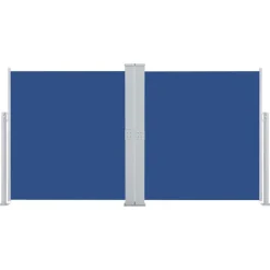vidaXL Auvent latéral rétractable Bleu 140 x 600 cm