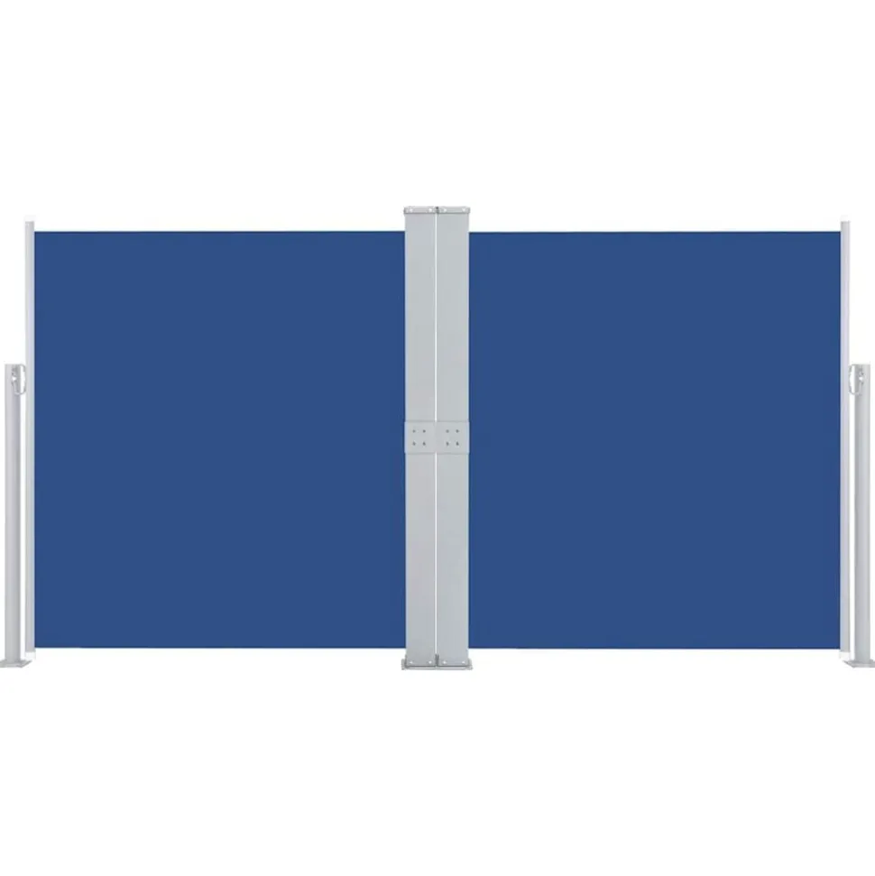 vidaXL Auvent latéral rétractable Bleu 140 x 600 cm