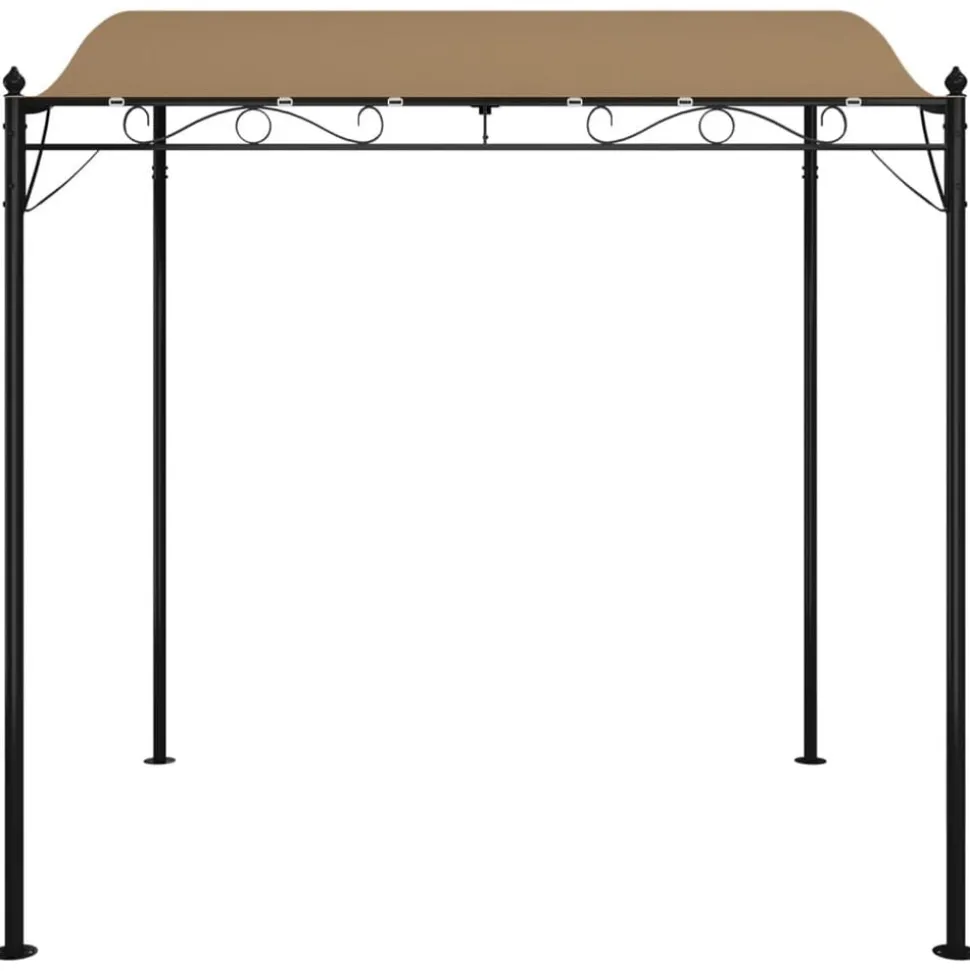 vidaXL Auvent taupe 2x2,3 m 180 g/m² tissu et acier