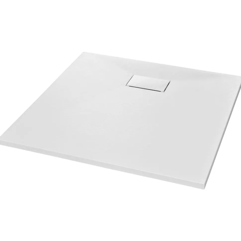 vidaXL Bac de douche SMC Blanc 80 x 80 cm