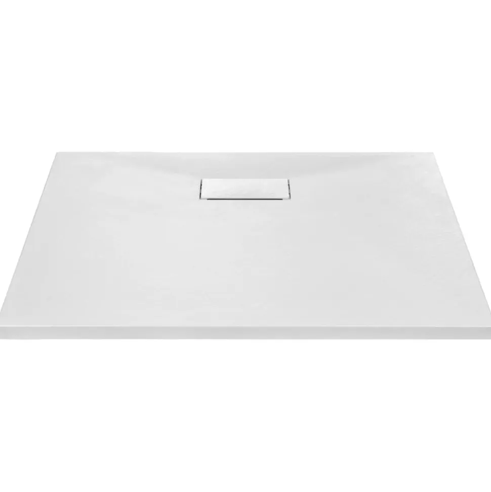 vidaXL Bac de douche SMC Blanc 80 x 80 cm