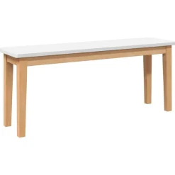 vidaXL Banc 110 cm bois massif caoutchouc