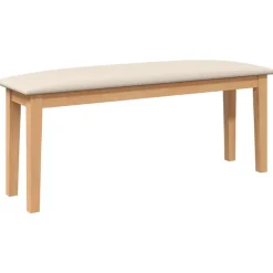 vidaXL Banc 110 cm bois massif caoutchouc