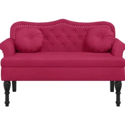 vidaXL Banc avec coussins bordeaux 120,5x65x75 cm velours