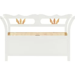 vidaXL Banc Blanc 107x45x75,5 cm Bois de sapin solide