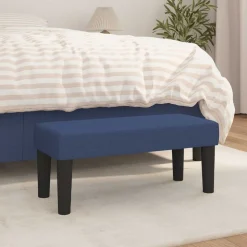 vidaXL Banc Bleu 70x30x30 cm Tissu
