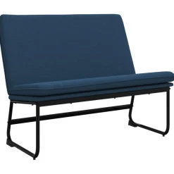 vidaXL Banc Bleu 100x75x76 cm Tissu