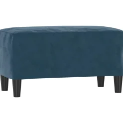 vidaXL Banc Bleu 70x35x41 cm Velours