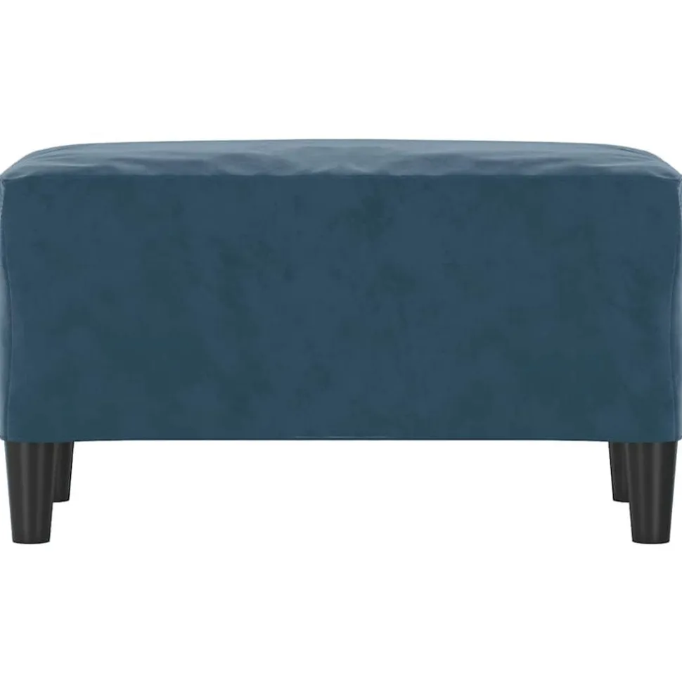 vidaXL Banc Bleu 70x35x41 cm Velours