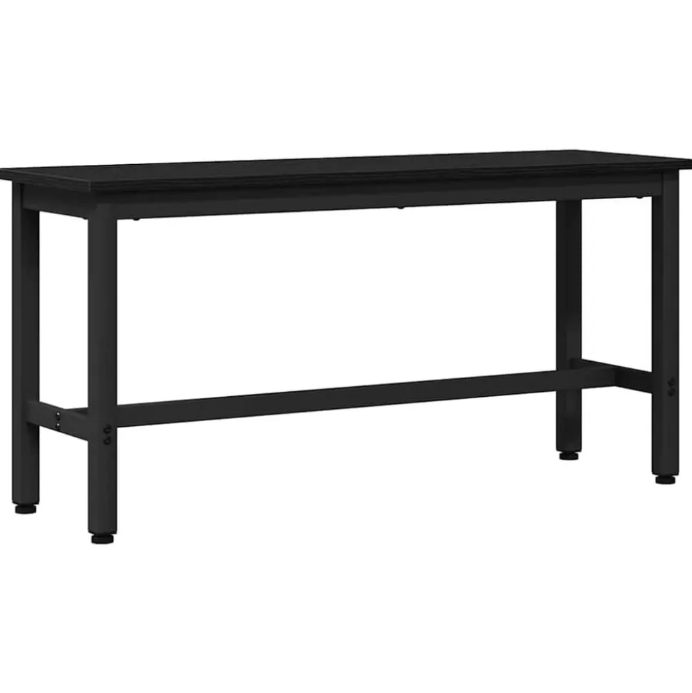 vidaXL Banc de salle à manger Chêne noir 100 x 32,5 x 48,5 cm