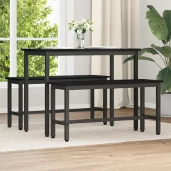 vidaXL Banc de salle à manger Chêne noir 100 x 32,5 x 48,5 cm
