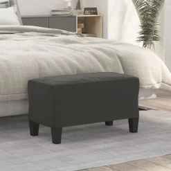 vidaXL Banc Gris foncé 70x35x41 cm Tissu microfibre