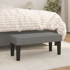 vidaXL Banc Gris foncé 70x30x30 cm Tissu