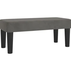 vidaXL Banc Gris foncé 70x30x30 cm Velours