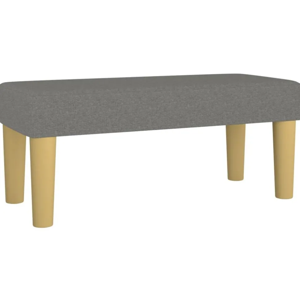 vidaXL Banc Gris foncé 70x30x30 cm Tissu