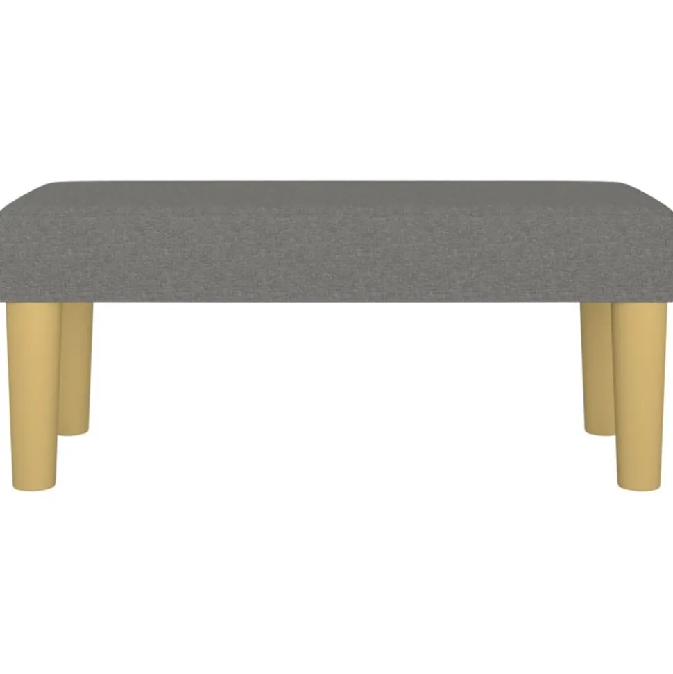 vidaXL Banc Gris foncé 70x30x30 cm Tissu