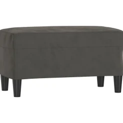 vidaXL Banc Gris foncé 70x35x41 cm Velours