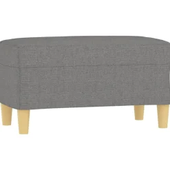 vidaXL Banc Gris foncé 70x35x41 cm Tissu