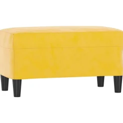 vidaXL Banc Jaune 70x35x41 cm Velours