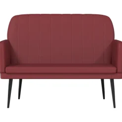 vidaXL Banc Rouge bordeaux 107x80x81 cm Similicuir