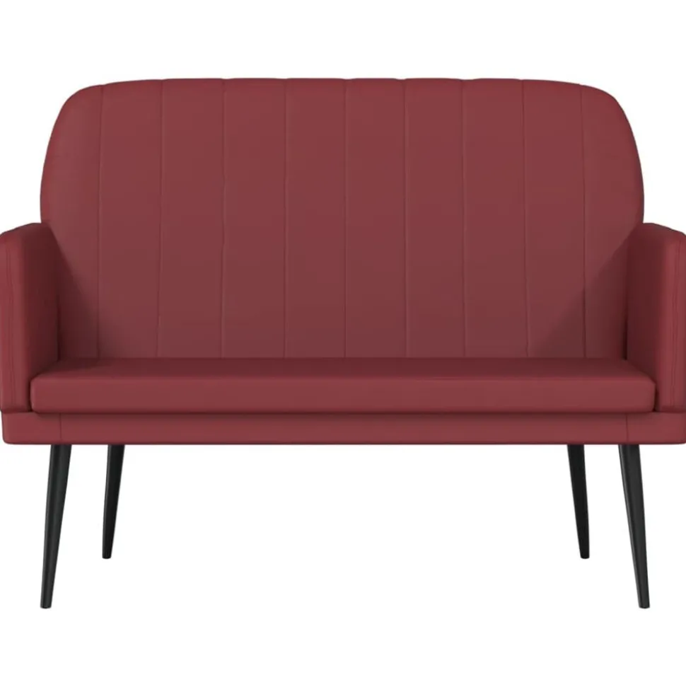 vidaXL Banc Rouge bordeaux 107x80x81 cm Similicuir