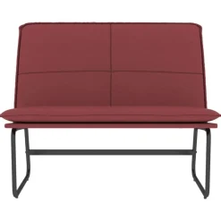 vidaXL Banc Rouge bordeaux 100x75x76 cm Similicuir