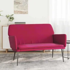 vidaXL Banc Rouge bordeaux 108x79x79 cm Velours