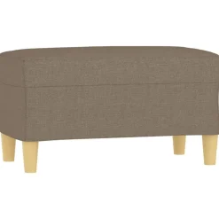 vidaXL Banc Taupe 70x35x41 cm Tissu