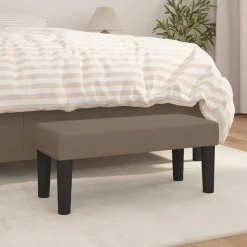 vidaXL Banc Taupe 70x30x30 cm Tissu