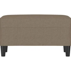 vidaXL Banc Taupe 70x35x41 cm Tissu