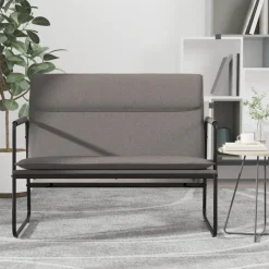 vidaXL Banc Taupe 100x64x80 cm Tissu