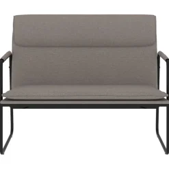 vidaXL Banc Taupe 100x64x80 cm Tissu
